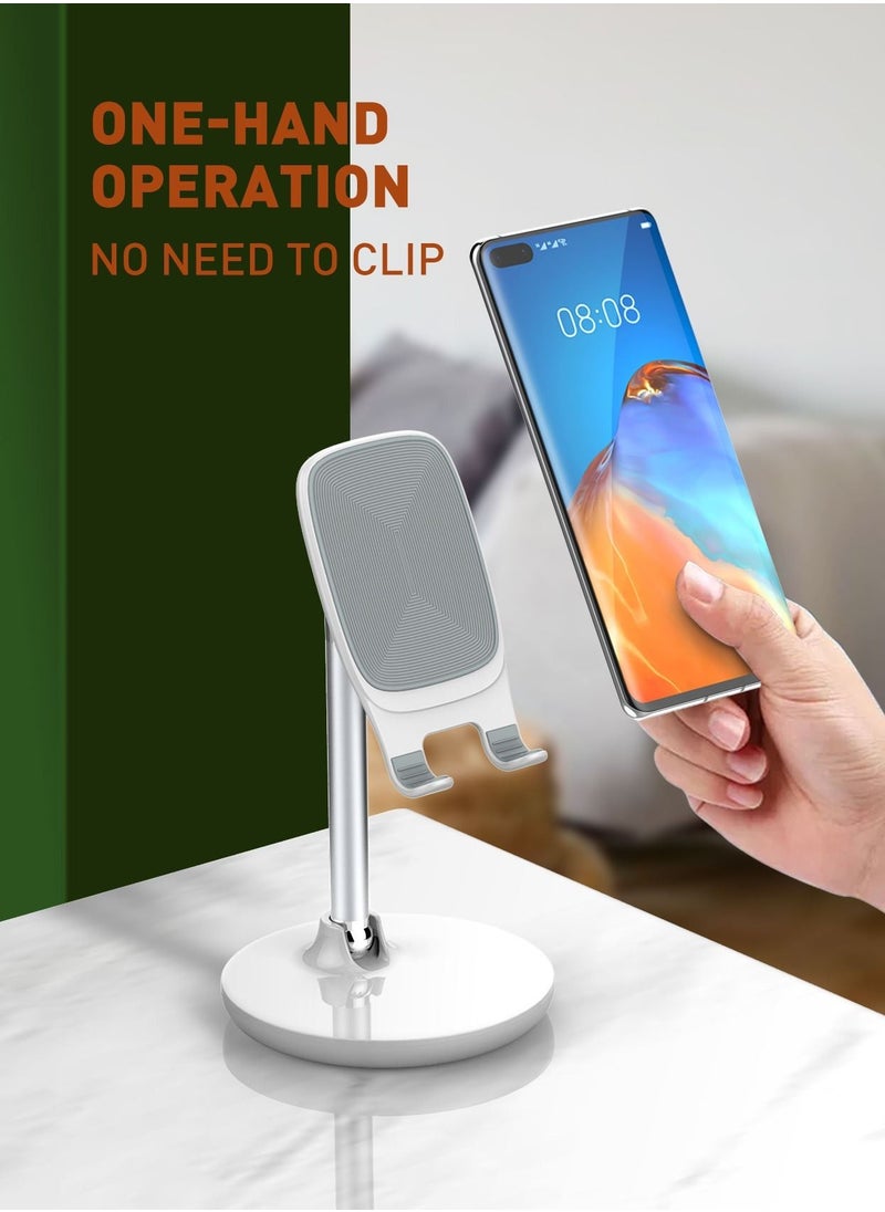 LDNIO - Folding Universal Desktop Mobile Phone And Tablet Stand White - Image 1