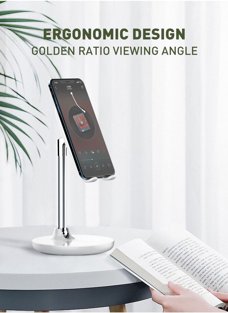LDNIO - Folding Universal Desktop Mobile Phone And Tablet Stand White - Image 1