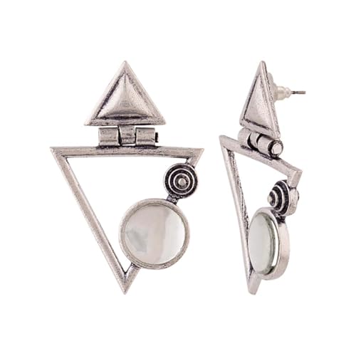 Voylla Work Essentials Triangles Earrings For Women Jewelry Gift for Her, Girl, Women, Mother, Sister, Girlfriend - Image 4