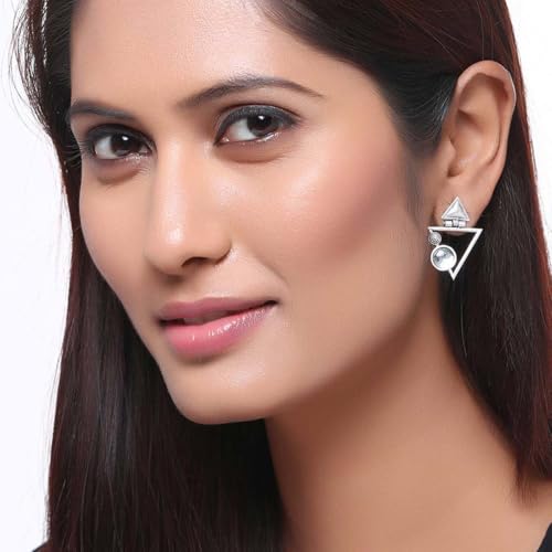 Voylla Work Essentials Triangles Earrings For Women Jewelry Gift for Her, Girl, Women, Mother, Sister, Girlfriend - Image 3