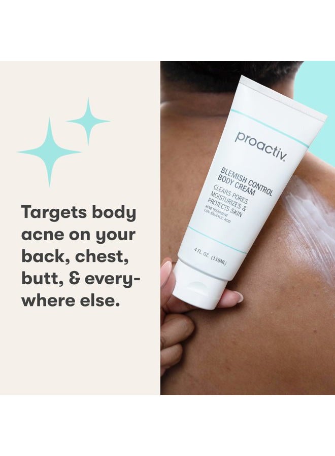 Proactiv Blemish Control Body Cream - Exfoliating Salicylic Acid Clears Breakouts. Formulated for Acne-prone Skin, 4 fl oz - Image 2