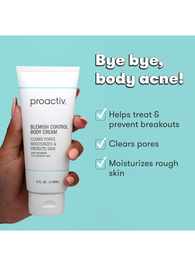 Proactiv Blemish Control Body Cream - Exfoliating Salicylic Acid Clears Breakouts. Formulated for Acne-prone Skin, 4 fl oz - Image 5