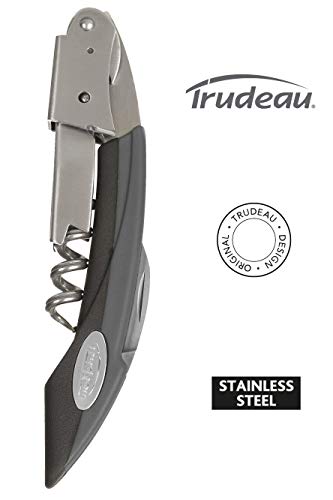 Trudeau Maison Double Lever Corkscrew, Silver/Black - Image 2