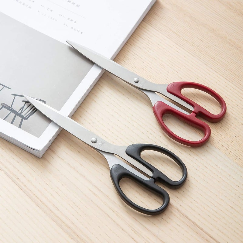 Deli E6010 Scissors, 210mm Length, Black/Red - Image 4
