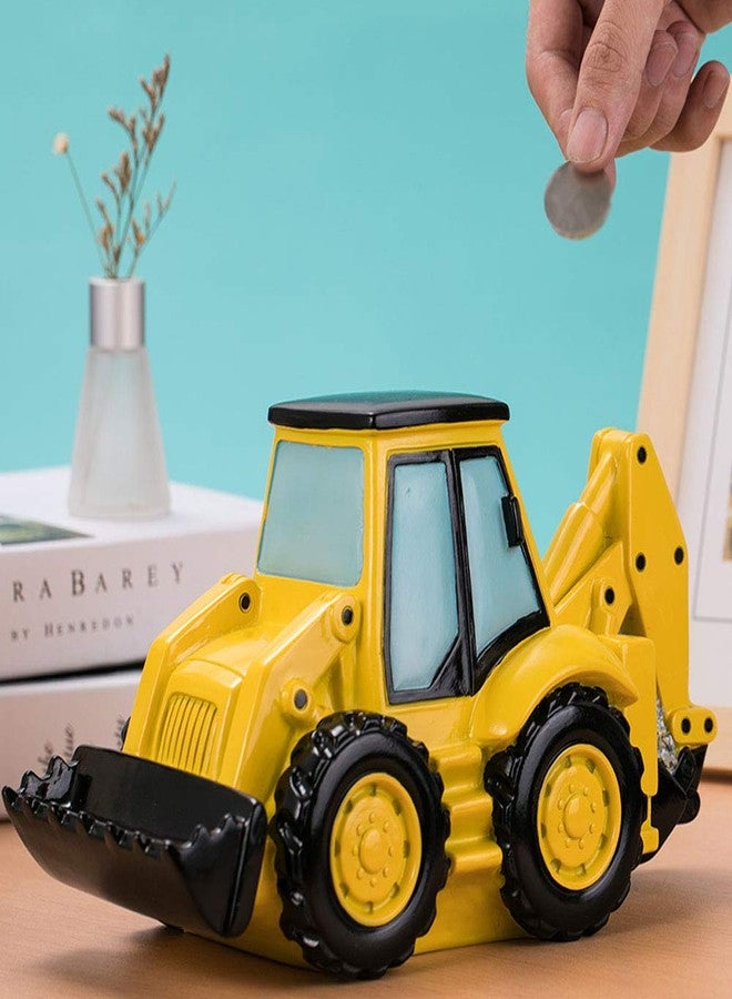 FUYU Cartoon Excavator Piggy Bank Coin Bank Money Box Home Decor - Image 3