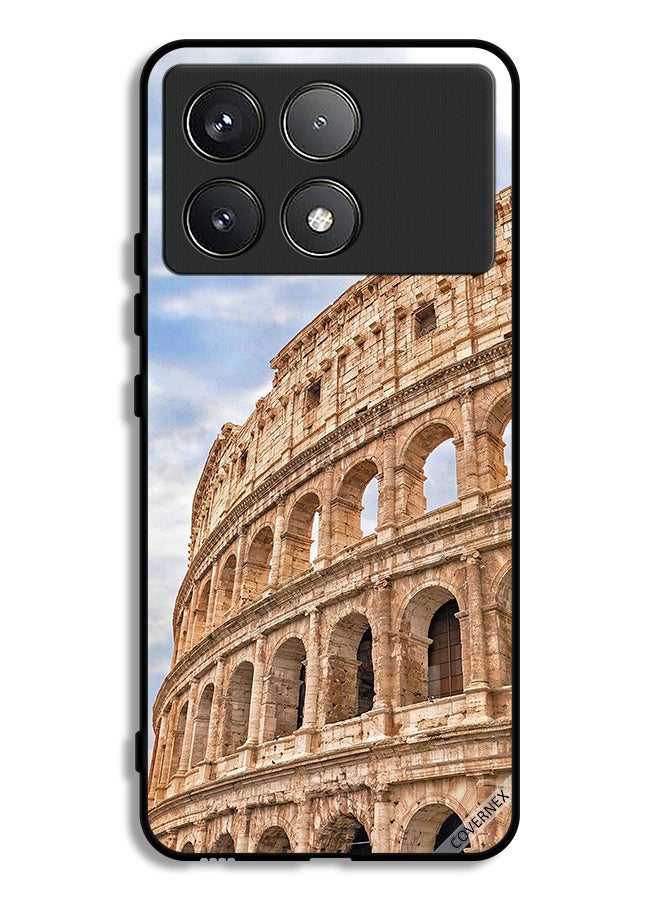 Covernex Xiaomi Poco F6 Pro Protective Case Cover Vintage Building - Image 1