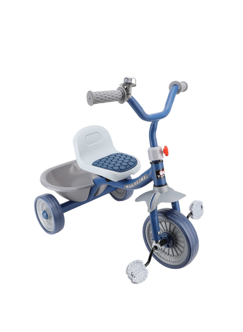 Velaurs Toddler Tricycle to Avoid Rollover, Anti-Skid, Silent Wheel Adjustment Chair, Children's Tricycle Toy, 40kg Load-Bearing Blue - Image 4