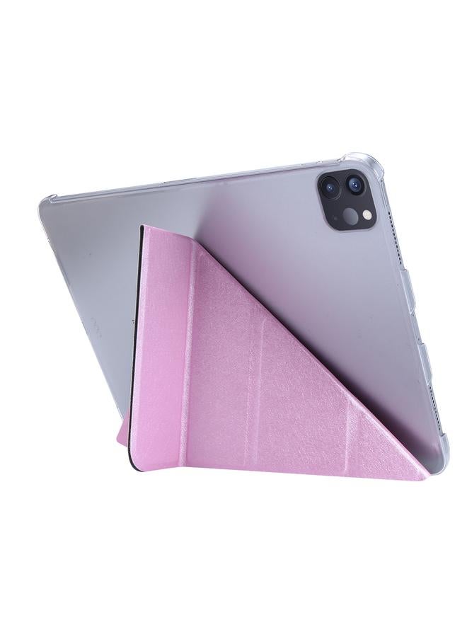 زبون حافظة لجهاز iPad Air 13 2025 / 2024 / iPad Pro 12.9 2022 / 2021، حافظة جلدية قلابة بتصميم أفقي وملمس حريري مع حامل - Image 3