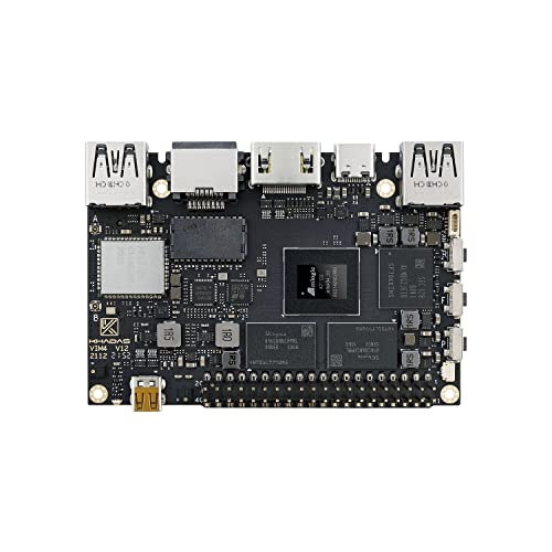 khadas Amlogic A311D2 Single Board Computer-khadas VIM4 with 3.2 Tops NPU with Active Cooling Kit Supports 4K UI and HDMI Input, 4 Display Interfaces, LAN WiFi 6&BT5.1, 8GB 64bit LPDDR4X 2016MHz - Image 4