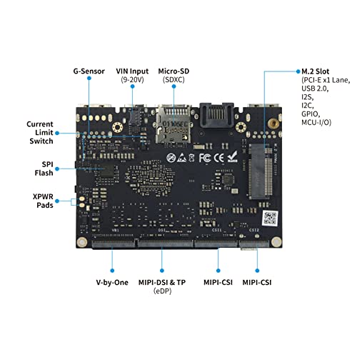 khadas Amlogic A311D2 Single Board Computer-khadas VIM4 with 3.2 Tops NPU with Active Cooling Kit Supports 4K UI and HDMI Input, 4 Display Interfaces, LAN WiFi 6&BT5.1, 8GB 64bit LPDDR4X 2016MHz - Image 3