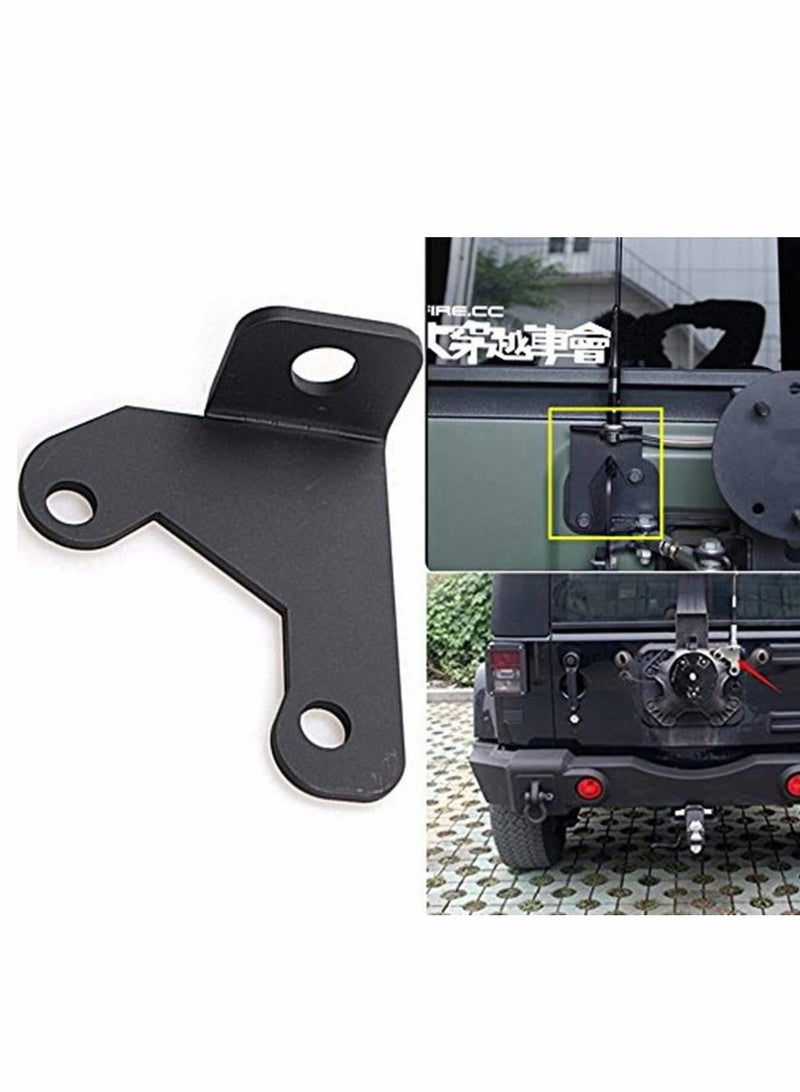 Jeep Spare Tire CB Antenna Mount for Wrangler Unlimited Sahara Bracket Stainless Steel Hood Trunk Channel - Image 2