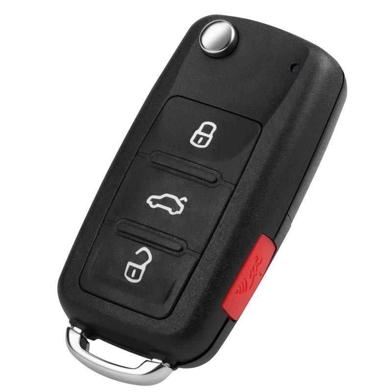 NPAUTO Key Fob Replacement Fits for 20112016 VW Volkswagen Jetta Golf GTI Eos CC Passat Touareg Beetle Keyless Entry Remote Control Start Car Flip Key Fobs NBG010180T 5K0837202AEAK