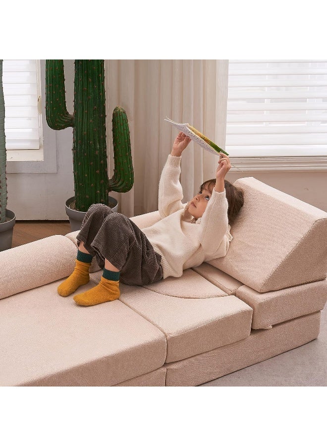 Generic 15-Piece Luxurious Kids Couch Playful Comfort for Both Little Ones and Adults  - Image 4