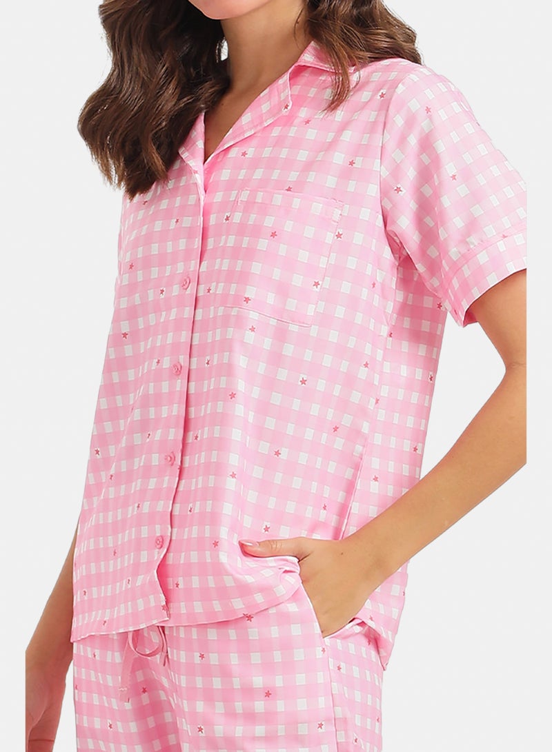 Carina Star-Checkered Pyjama Set - Image 5