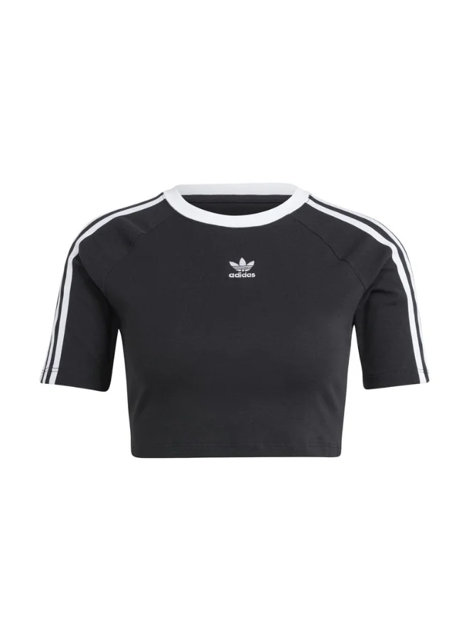 Adidas Originals BLACK 3-Stripes Baby T-Shirt for Women | Best Price UAE