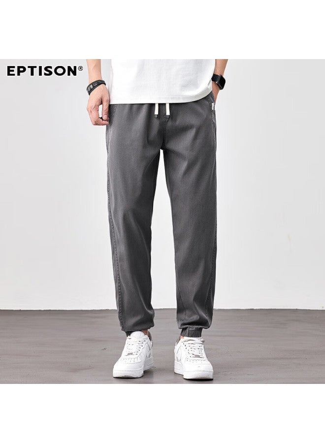 EPTISON Yipintiancheng Tencel Lyocell Summer Lightweight Men's Casual Harem Pants Loose Jogger Pants For Men - Image 1