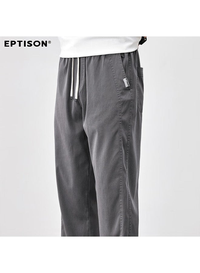 EPTISON Yipintiancheng Tencel Lyocell Summer Lightweight Men's Casual Harem Pants Loose Jogger Pants For Men - Image 4