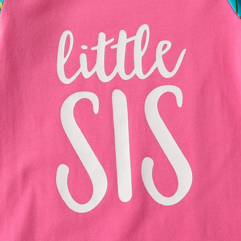 AMAWMW Newborn Baby Girl Little Sister Sleeper Gown Stripe Long Sleeve Nightgown Pajamas Gifts Stuff Essential Outfit - Image 4