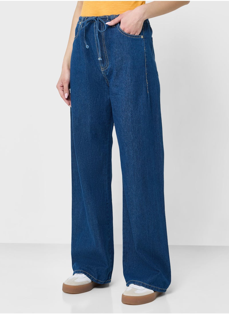 Ginger Mid Rise Wide Leg Jeans  - Image 2