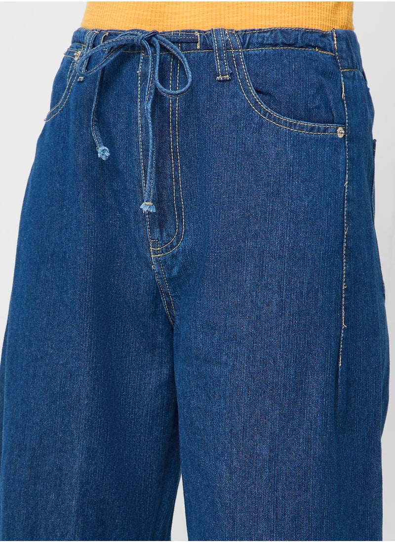 Ginger Mid Rise Wide Leg Jeans  - Image 4