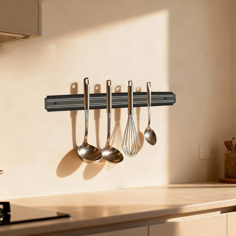 Wall Mounted Magnetic Knife Holder 8inch Kitchen Utensil Storage Rack - Image 3