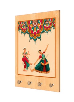 999STORE 999STORE wall hangers decorative holder wall mount hanger organizer Indian Dancing Lady key stand for wall MDF_75X12 Inch_Multi KeyholderP049  - Image 3