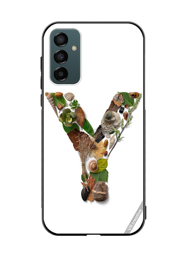 VR CREATIVE غطاء حماية لهاتف سامسونج جالاكسي M23 بتصميم حرف Y متعدد الألوان - Image 1