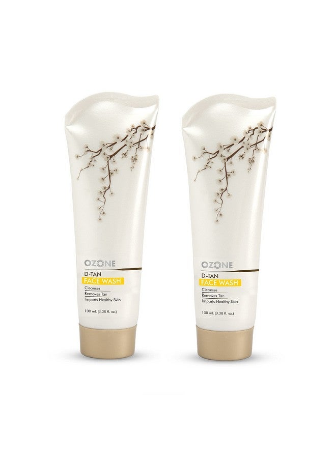 أوزون غسول الوجه أوزون دي تان | غني بالأربوتين وشمع النحل وحمض اللاكتيك | غسول الوجه لإزالة السمرة للرجال والنساء | جميع أنواع البشرة، إزالة السمرة، التنظيف العميق والبشرة الصحية | 100 مل (عبوة من قطعتين) - Image 1