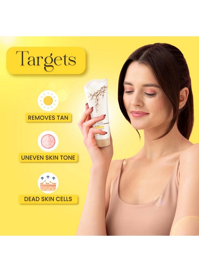 أوزون غسول الوجه أوزون دي تان | غني بالأربوتين وشمع النحل وحمض اللاكتيك | غسول الوجه لإزالة السمرة للرجال والنساء | جميع أنواع البشرة، إزالة السمرة، التنظيف العميق والبشرة الصحية | 100 مل (عبوة من قطعتين) - Image 2