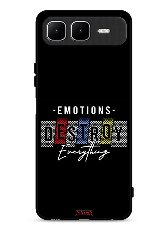 Tolwak Infinix Smart 10 Plus Protective Case Cover Emotions Destroy Everything