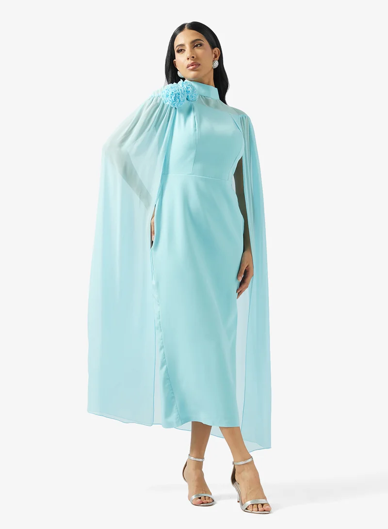 جولدن ابل فستان بأكمام مقسومة