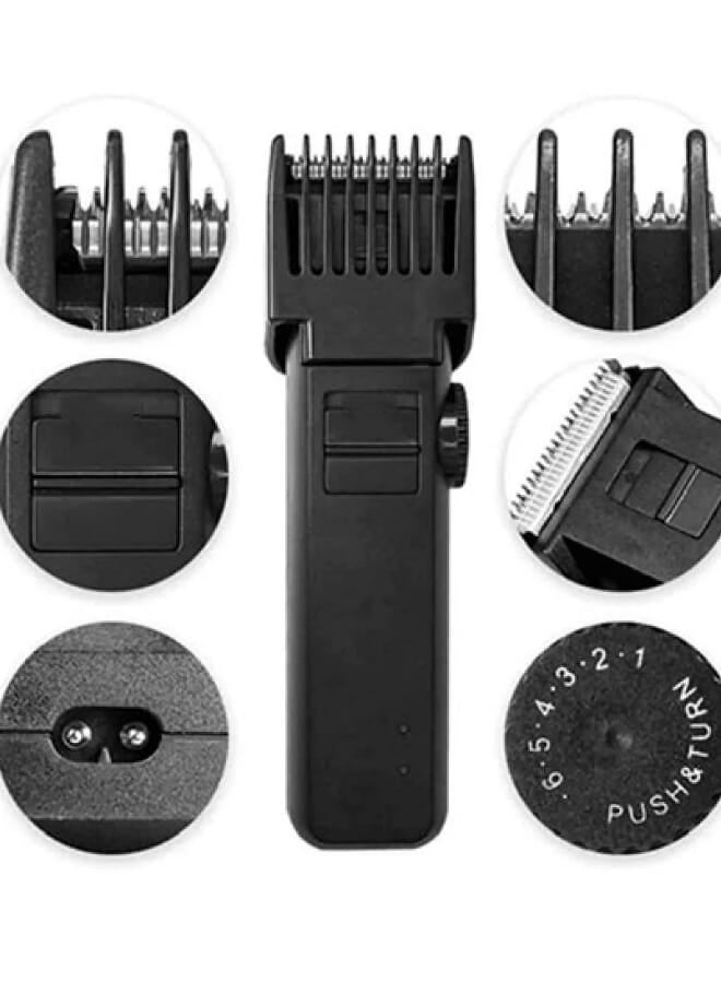 DIGNLIGN RF-203 hair and beard trimmer with stainless steel blades, adjustable comb, corded and cordless use - Image 2