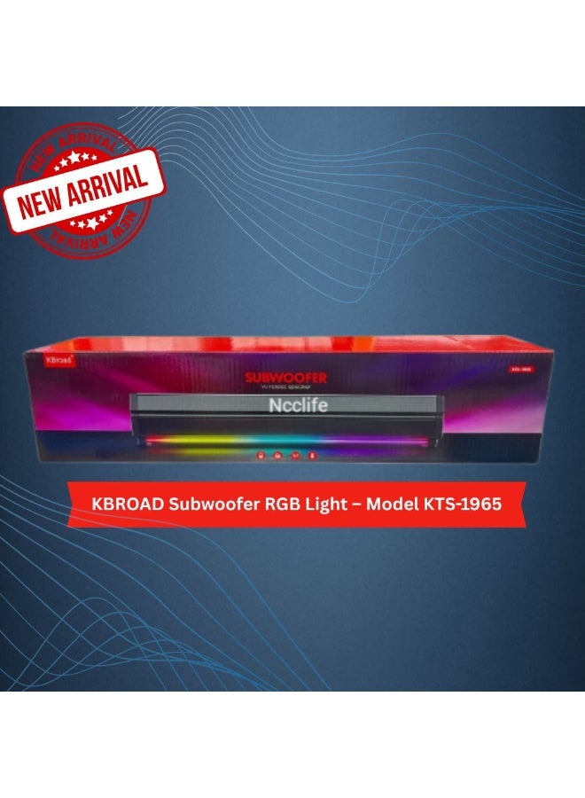 Ncclife KBROAD Wireless Subwoofer Soundbar with RGB Lights – Model KTS-1965 - Image 1