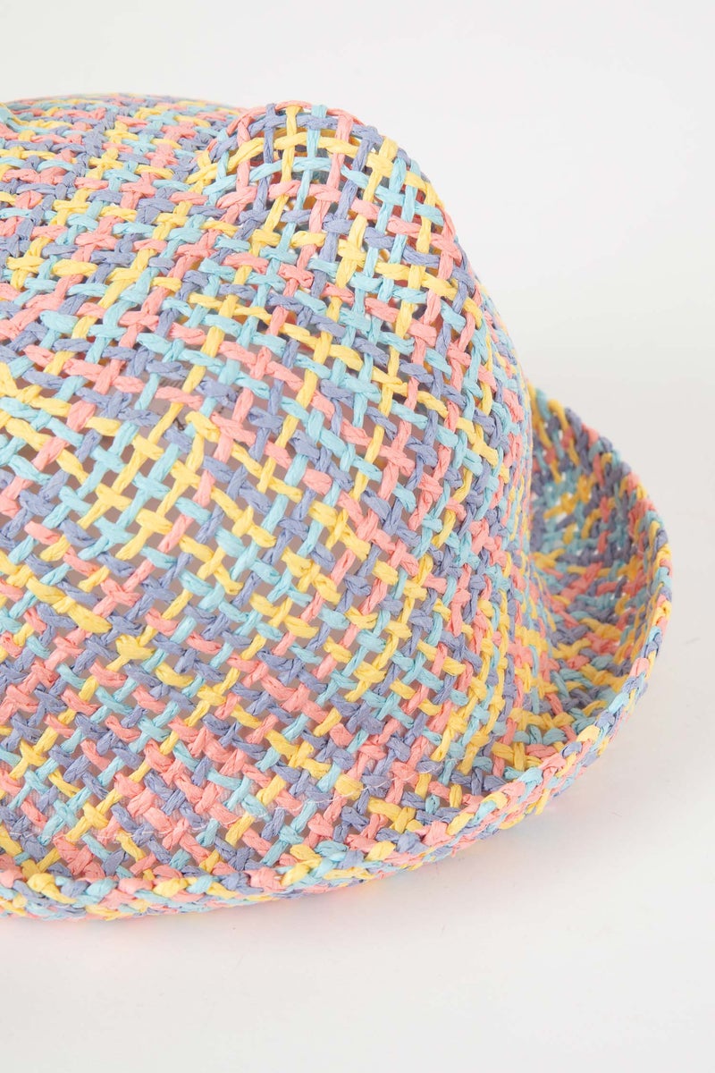 DeFacto Multicolour Girl Girl Straw Hat Casual - Image 2