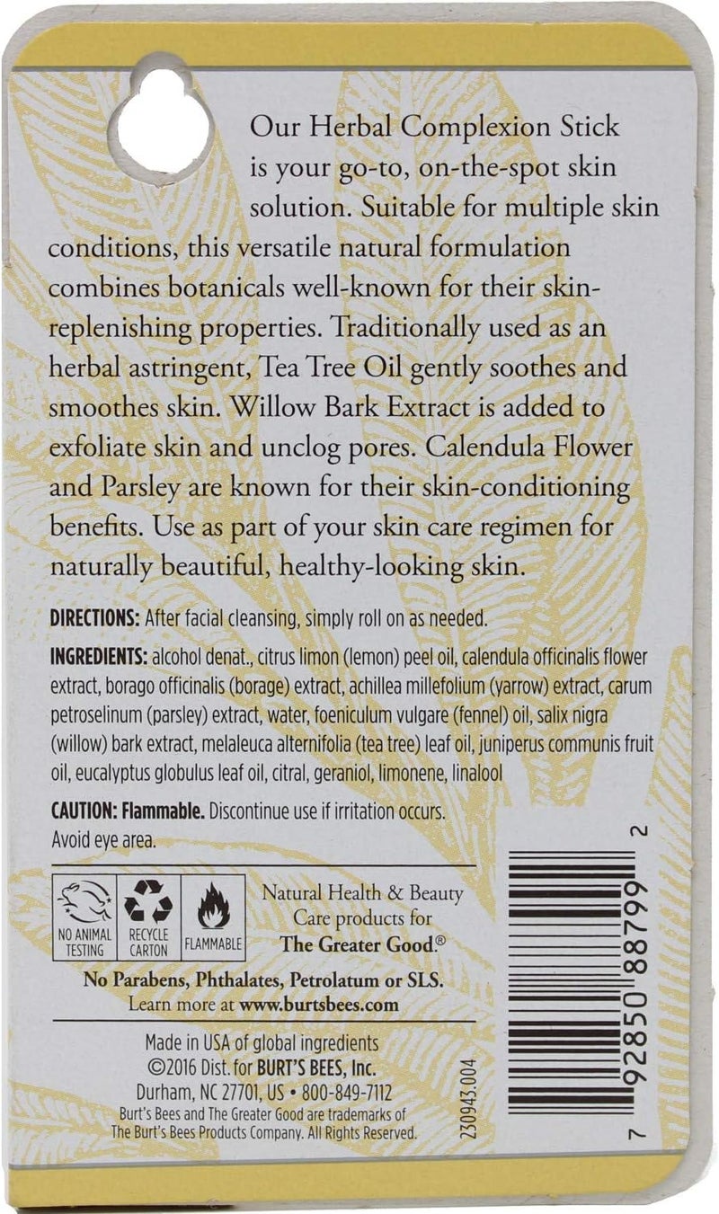 Burt's Bees Herbal Complexion Stick with Tea Tree Oil - 0.26 Ounces - Image 2