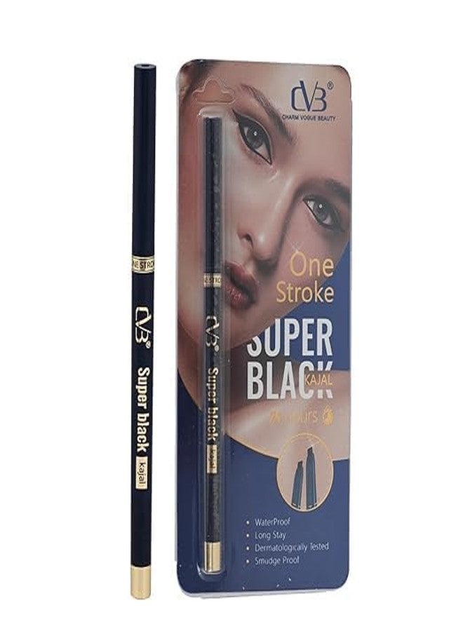 CVB C106 Super Black Kajal | Intense Long-Lasting Waterproof & Smudge-Proof Eye Pencil for Bold Definition - Image 1