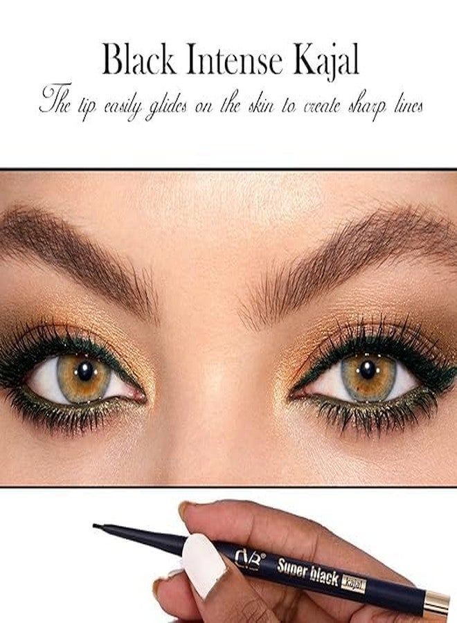 CVB C106 Super Black Kajal | Intense Long-Lasting Waterproof & Smudge-Proof Eye Pencil for Bold Definition - Image 4