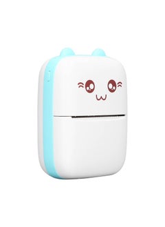 Thoraya Thermal Printer USB Charging 200dpi Resolution Bluetooth Connection Portable Mini Picture Printer with Printing Paper Blue  - Image 4