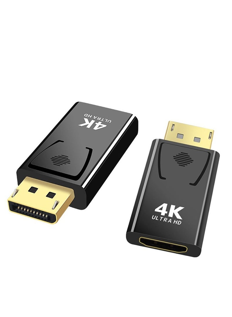 DP to HDMI 4K Adapter – DisplayPort to HDMI Converter for PC/Laptop to Monitor, TV, Projector – 4K@60Hz UHD Video & Audio, Plug and Play, Dual Mode Display, Compatible with Windows/Linux/macOS  - Image 4
