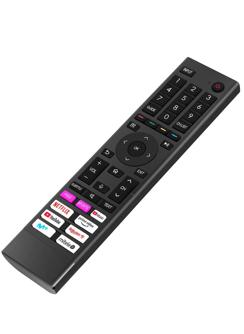 ELTRAZONE ERF3D80H New Replace Voice Remote fit for Hisense Smart TV 43A6FGTUK 50A6BG 50A6CG 50A6DG 50A6DGCH 55A6BG 58A6BG 65A6BG 70A6BG 75A6BG 85A6BG 50A6EG 50A6FG 50A6GG 50A6HG 50A6EGCH with battery - Image 3