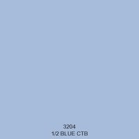 فلتر جل تحويل اللون CTB الأزرق من روسكو # 3204 1/2 (ورقة 20x24 بوصة)