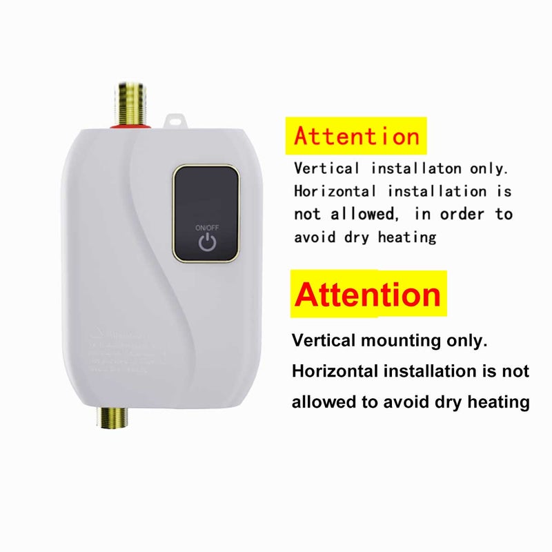 220V Electric water heater instantaneous water heater household heater tap water heater kitchen faucet heating thermostat - Image 5