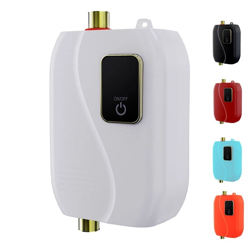 220V Electric water heater instantaneous water heater household heater tap water heater kitchen faucet heating thermostat - Image 3