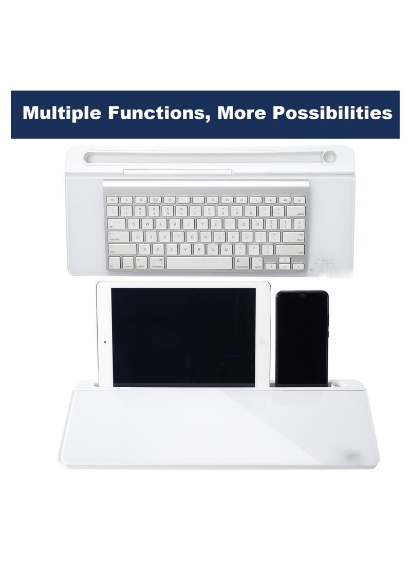 general Small Glass Desktop Whiteboard Dry Erase Board - Computer Keyboard HolderWhiteboard Surface Pad with Drawer, Desk Organiser with Office, Home, School SuppliesAccessories - Image 5
