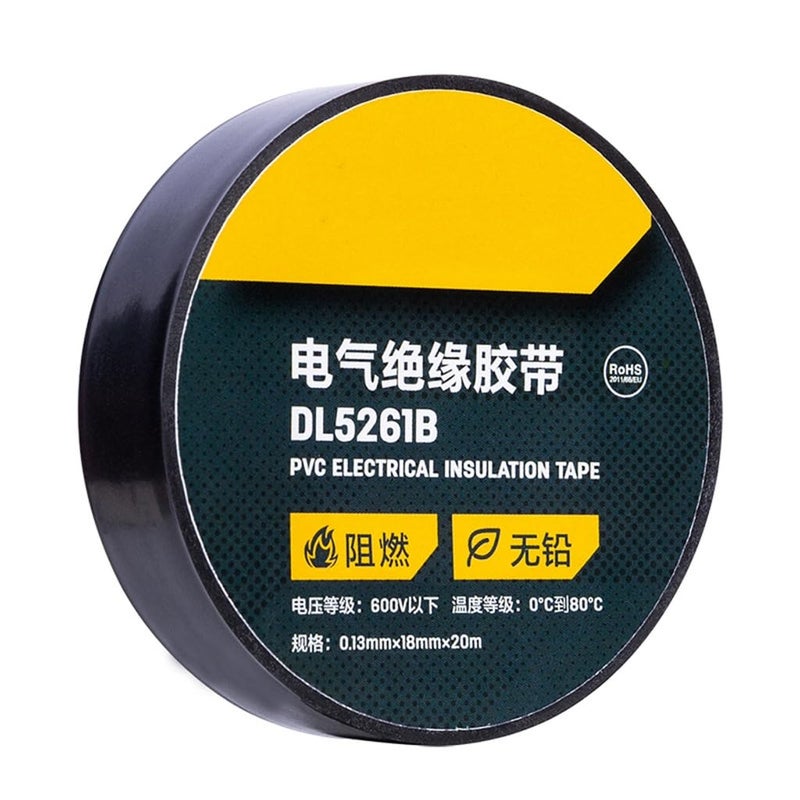 Black PVC Electrical Insulation Tape Waterproof Flame Retardant for Automotive Equipment Repair - Image 5