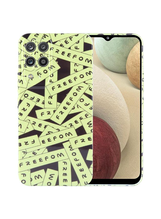 اس-توب جراب لهاتف Samsung Galaxy A12 بنمط مرسوم عليه رسمة وثقب دقيق من الكمبيوتر الشخصي - Image 1