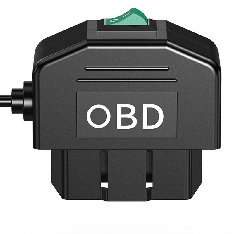 مجموعة الأسلاك المُصممة خاصًا لأجهزة تسجيل المرافق السيائية (Dash Cam) عبر بوابة OBD: أسلاك بلاستيكية سوداء من 12-24 فولت إلى 5 فولت - نظيفة وتوفير مساحة، قابلة للتوصيل والاستخدام مباشرة، مع حماية من الجهد المنخفض. كبل طاقة عالمي لوضع التوقف مدار 24 ساعة، وأجهزة تسجيل المرافق السيائية، وملاكس (GPS)، والرادار - Image 2