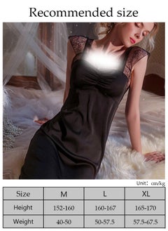 DUNISO Women's Sleeveless Nightgown Camisole Sleep Dress Built in Bra Removable Pads Nightwear Softable Silk Sling Pajama Dress Lace Long Nightdress For Ladies  - Image 4