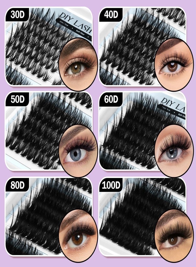 MUSELASH طقم كتل الرموش MUSELASH DIY، 530 قطعة 30D~100D كتل رموش بحجم مسبق، أطوال فردية مختلطة من 8-16 مم مع لاصق مزدوج النهاية وختم وملاقط للاستخدام المنزلي - Image 5