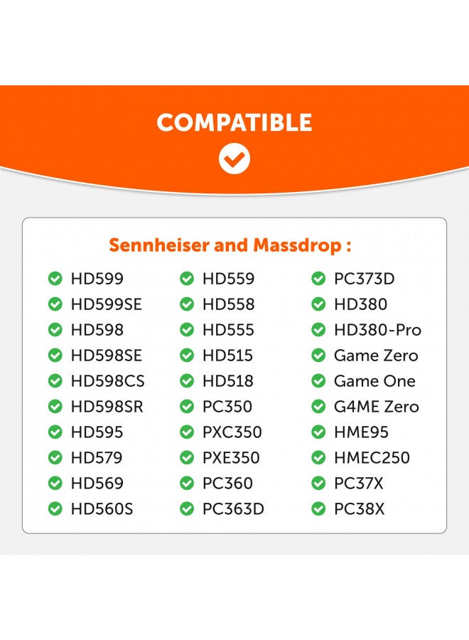 WC Freeze PC38X - Cooling Gel Earpads for Sennheiser PC38X / PC37X / HD599 / HD598/ HD560S / Game ONE & More, Made by Wicked Cushions - Elevate Comfort, Durability, & Sound | Black - Image 1